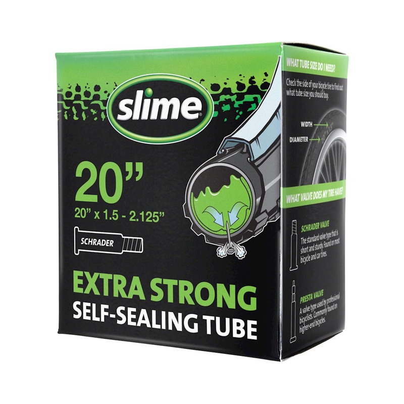 Slime 20″ Self-Sealing Inner Tube (Schrader) (1.5 – 2.125″)