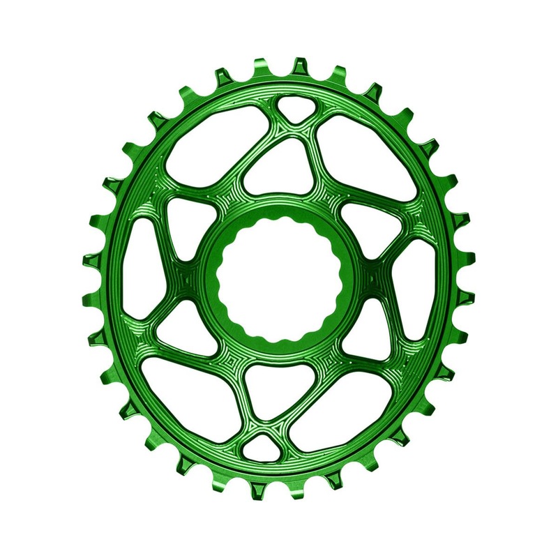 Absolute Black Direct Mount Race Face Cinch Oval Chainrings (Green) (Single) (3mm Offset/Boost) (32T) (1 x 10/11/12 Speed)