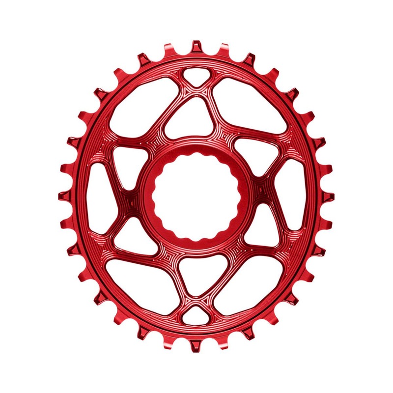 Absolute Black Direct Mount Race Face Cinch Oval Chainrings (Red) (Single) (3mm Offset/Boost) (32T) (1 x 10/11/12 Speed)
