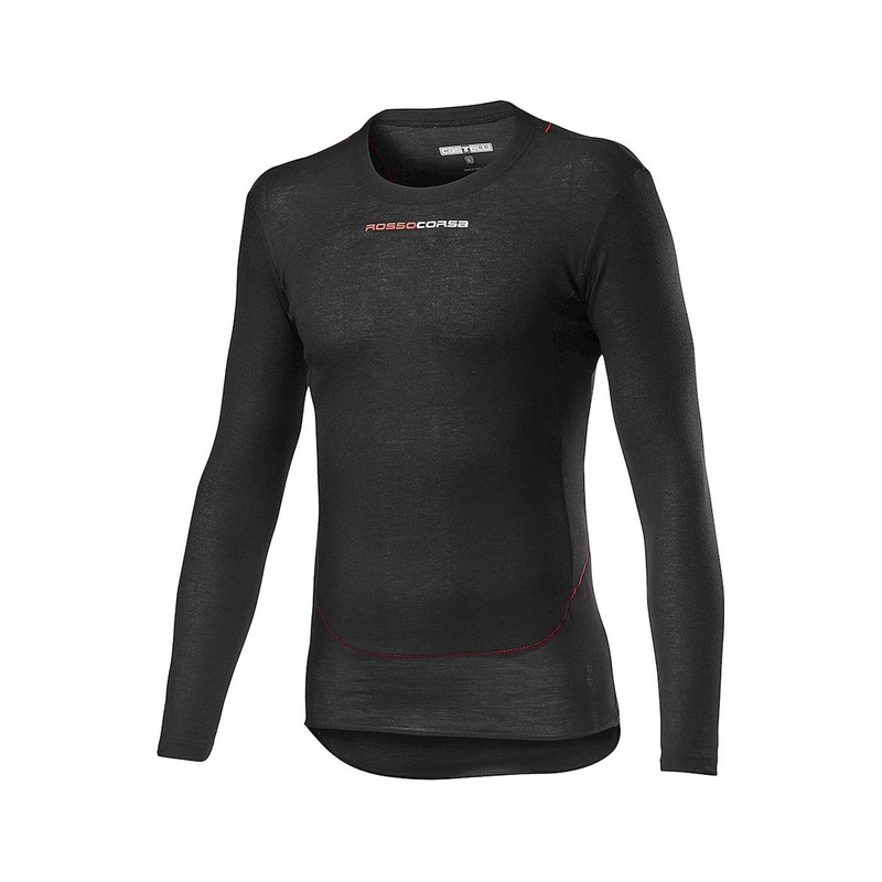 Castelli Prosecco Tech Long Sleeve Base Layer (Black) (S)