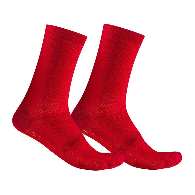 Castelli Espresso 18 Socks (Rich Red) (S/M)