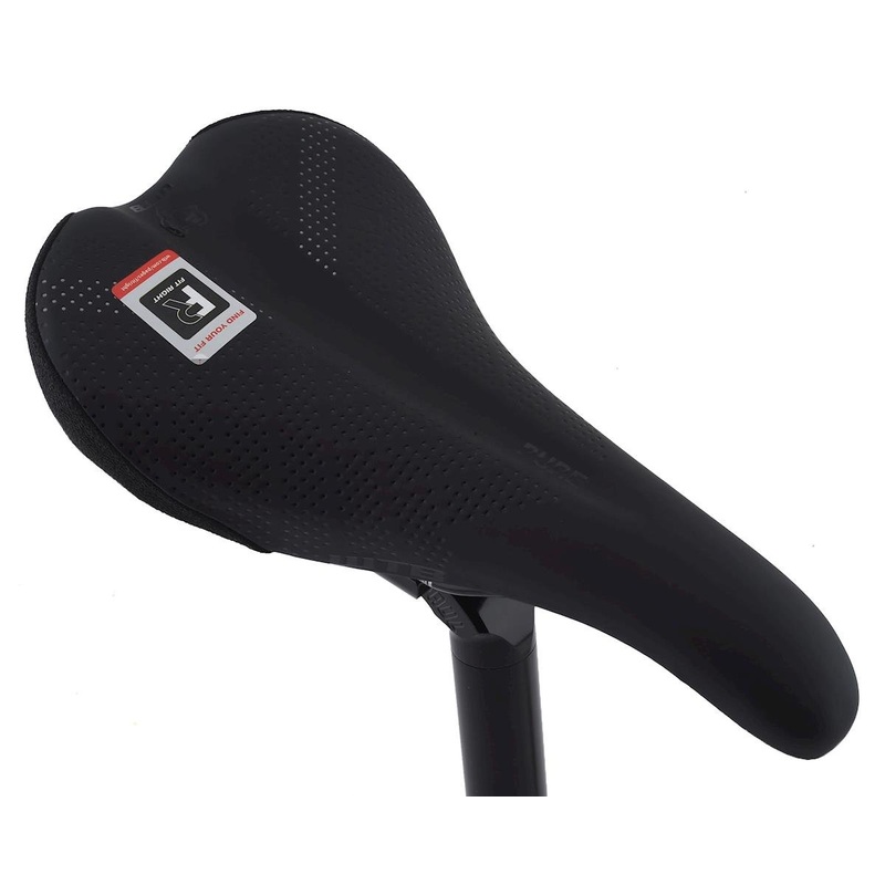 WTB Pure Saddle (Black) (Chromoly Rails) (Medium) (148mm)