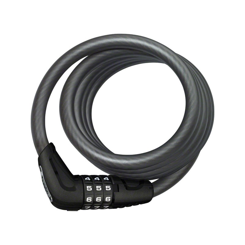Abus Star 4508 Combination Coiled Cable Lock (Black) (150cm x 8mm)
