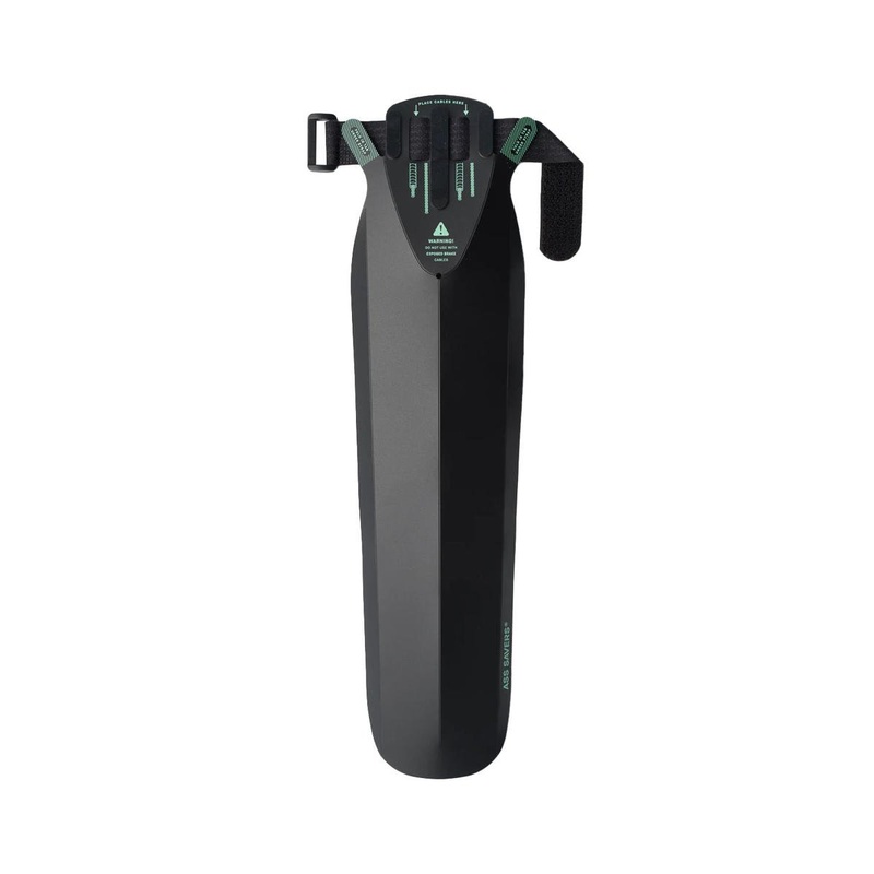 Ass Savers Speed Mullet Regular Front Fender (Black) (Road/Gravel) (Downtube Mount)