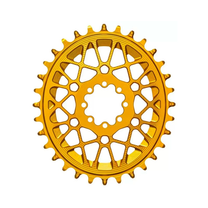 Absolute Black SRAM T-Type Oval 8-Blot Direct Mount Chainring (Gold) (Single) (30T) (3mm Offset/Boost)