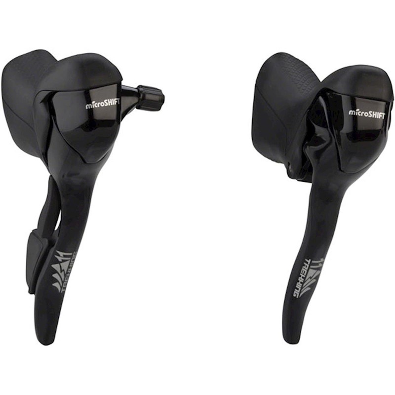 Microshift M110 Drop Bar Mountain Brake/Shift Levers (Black) (Pair) (1 x 11 Speed) (Shimano Compatible) (DynaSys)