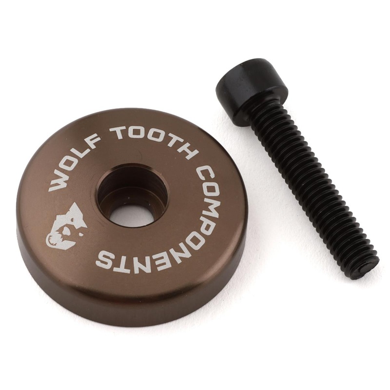 Wolf Tooth Components Ultralight Stem Cap w/ Integrated Spacer (Espresso) (5mm)