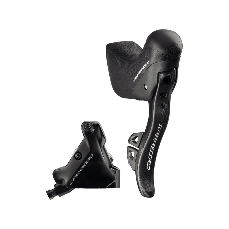 Campagnolo Super Record Ergopower Hydraulic Disc Brake/Shift Lever (Black) (140mm Caliper) (Right) (12 Speed) (Flat Mount) (Caliper Included) (Wireless)