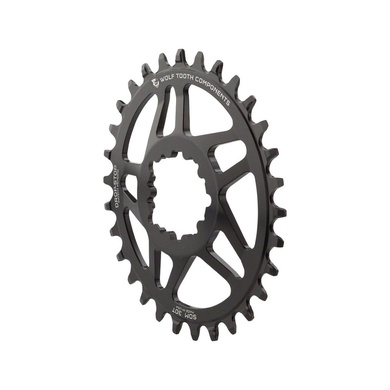 Wolf Tooth Components SRAM Direct Mount Elliptical Chainring (Black) (Drop-Stop A) (Single) (0mm Offset) (32T)