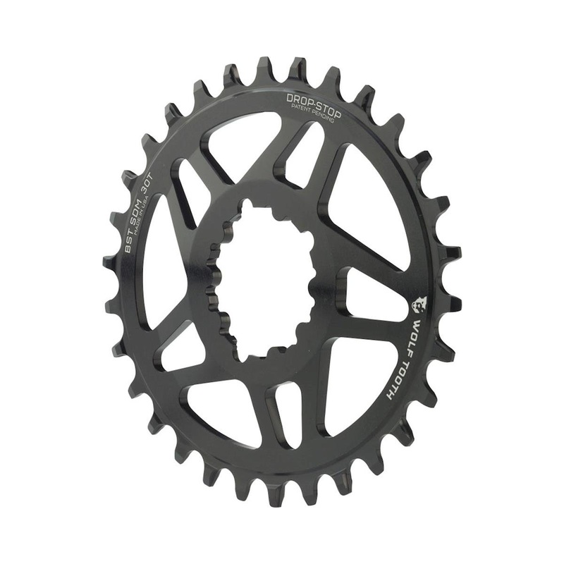 Wolf Tooth Components SRAM Direct Mount Elliptical Chainring (Black) (Drop-Stop A) (Single) (3mm Offset/Boost) (30T)