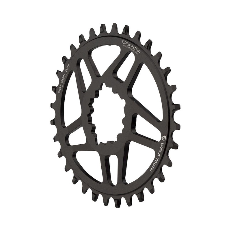 Wolf Tooth Components SRAM Direct Mount Elliptical Chainring (Black) (Drop-Stop A) (Single) (3mm Offset/Boost) (32T)
