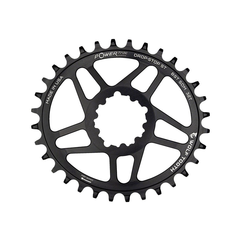 Wolf Tooth Components SRAM Direct Mount Elliptical Chainring (Black) (Drop-Stop ST) (Single) (3mm Offset/Boost) (34T)