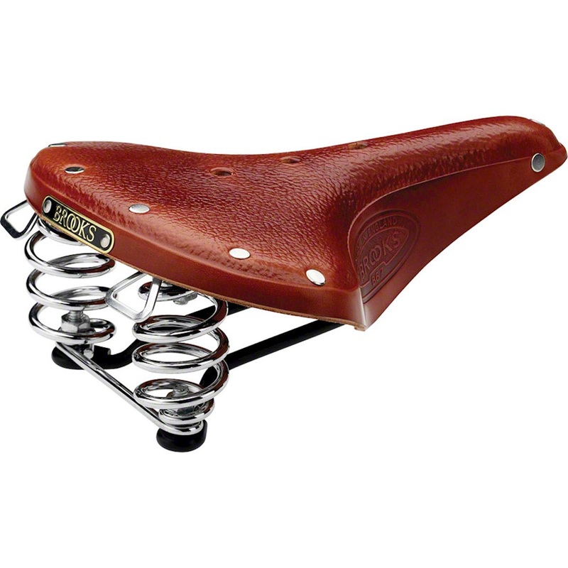 Brooks B67 Men’s Saddle (Honey) (Black Steel Rails) (210mm)