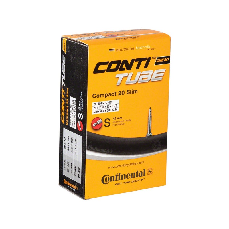 Continental 20″ Compact Slim Inner Tube (Presta) (1.125 – 1.25″) (42mm)