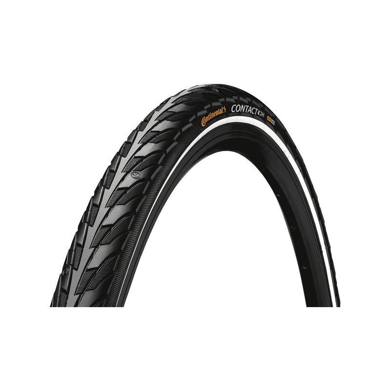 Continental Contact City Tire (Black/Reflex) (700c) (28mm) (Wire) (SafetySystem Breaker) (E25)