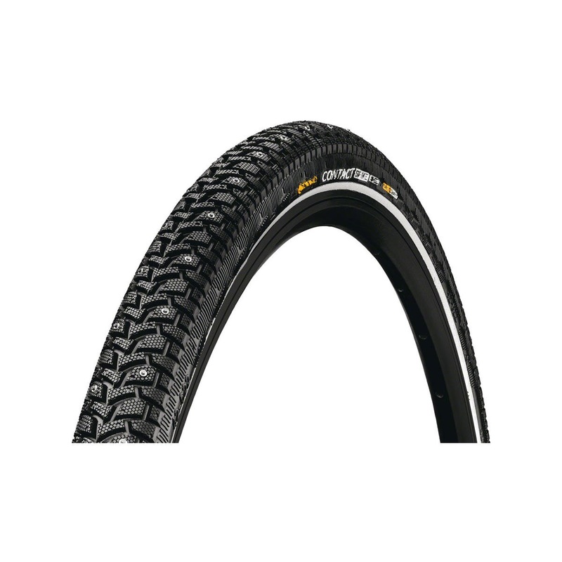 Continental Contact Spike Studded Winter Tire (Black/Reflex) (700c) (42mm) (120 Spikes) (Wire) (SafetySystem Breaker) (E25)