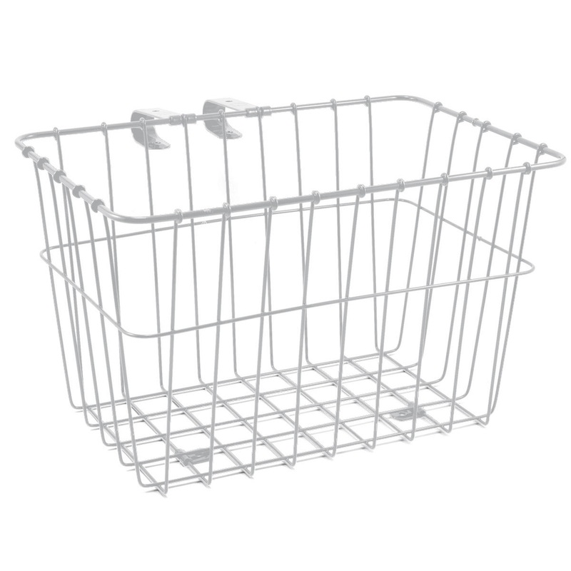 Wald 135 Bolt-On Front Bike Grocery Basket (White)