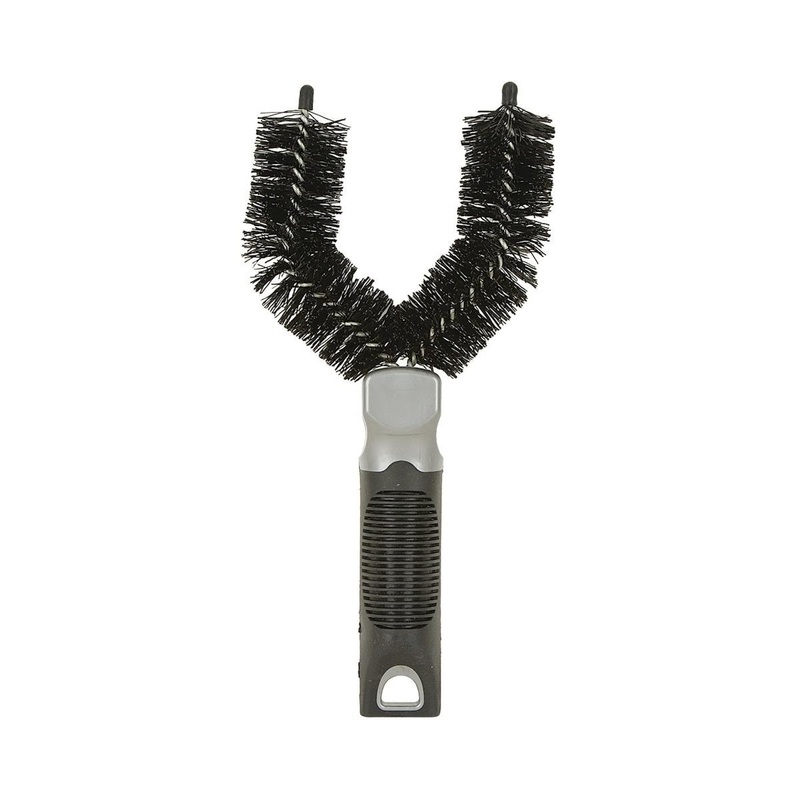White Lightning Easy Clean Tire Brush, Black