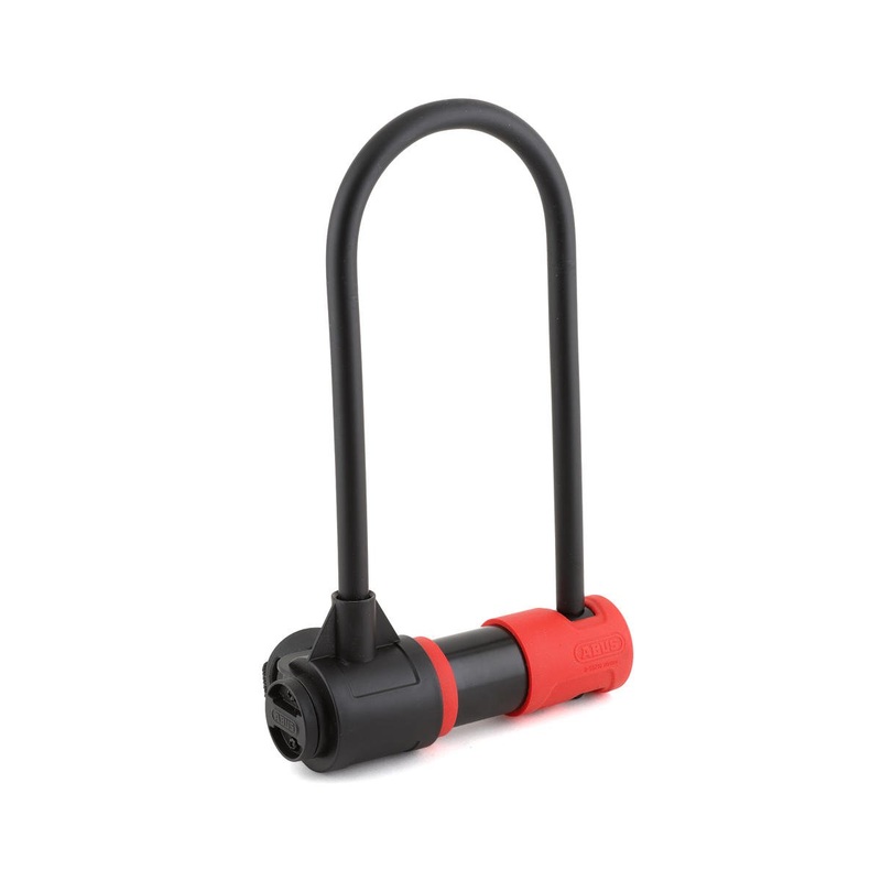 Abus 440A Alarm U-Lock (4 x 9″) (Black/Red)