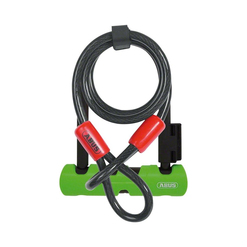 Abus Keyed U-Lock Ultra Mini 410 Plus Cobra Cable (Black) (5.5″ Shackle)