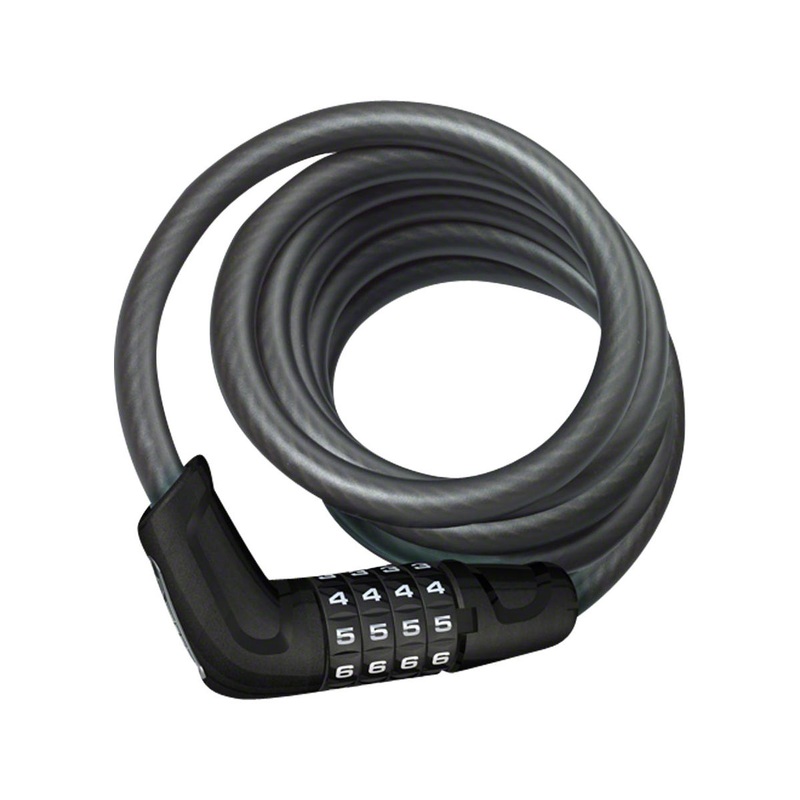 Abus Tresor 6512 Combination Coiled Cable Lock w/ Mount (180cm)
