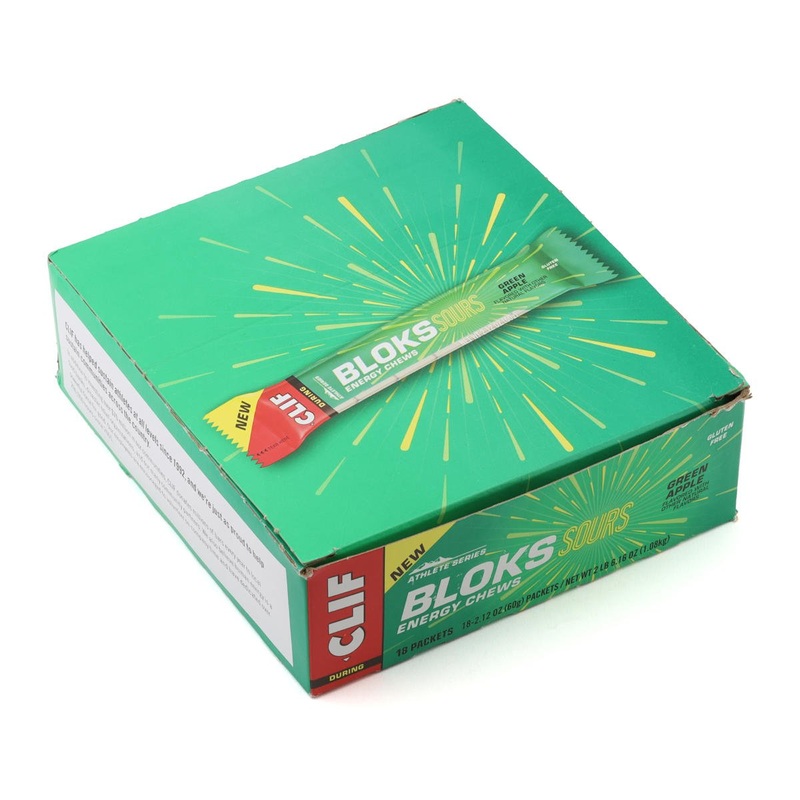 Clif Bar Shot Bloks Energy Chews (Sour Green Apple) (18 | 2.1oz Packets)