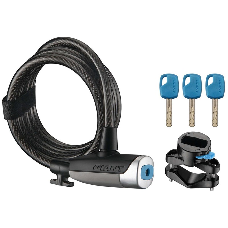 Giant SureLock Flex Key Coil Cable Lock (10mm x 185cm)