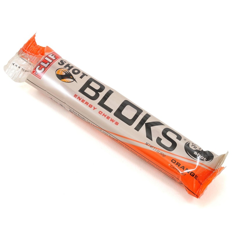 Clif Bar Shot Bloks Energy Chews (Orange w/Caffeine) (18 | 2.1oz Packets)