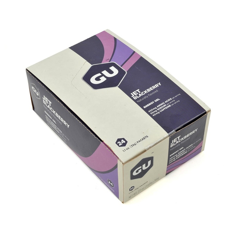 GU Energy Gel (Jet Blackberry) (24 | 1.1oz Packets)