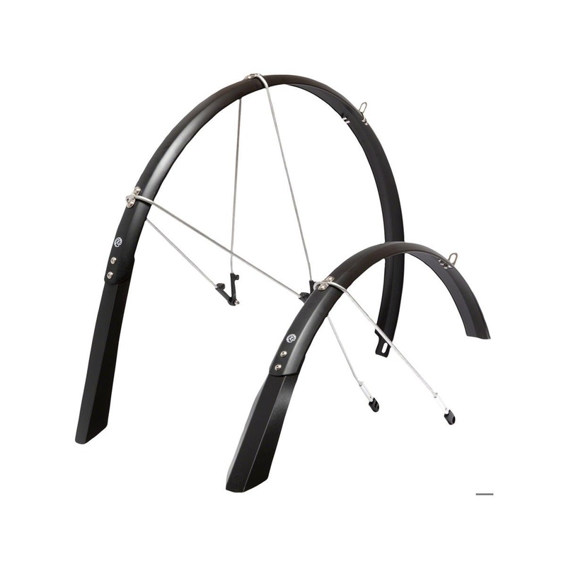 Portland Design Works Poncho Recycled Polycarbonate Fender Set (Black) (700c) (45mm)