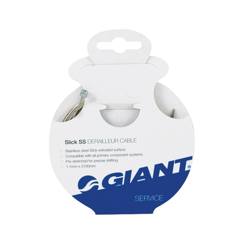 Giant Slick Derailleur Cable (For Shimano/SRAM) (1.1mm) (2100mm) (Stainless)