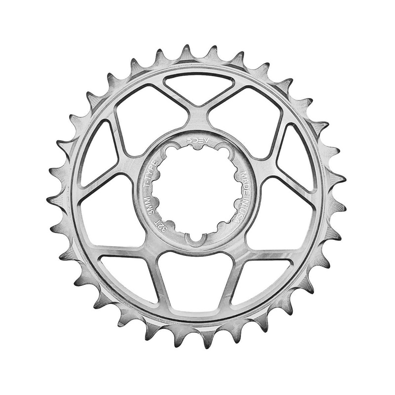 5Dev T-Type 3-Bolt Chainring (Clear) (3mm Offset) (34T)