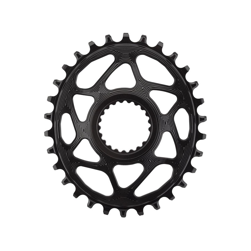 Absolute Black Shimano Direct Mount Oval Chainring (Black) (1 x 12 Speed) (Single) (30T) (3mm Offset)