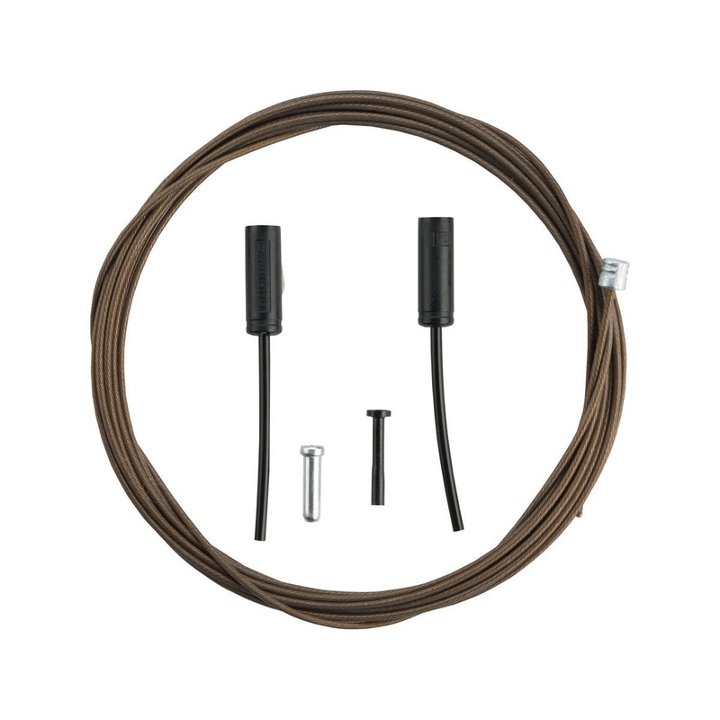 Shimano Dura-Ace Polymer-Coated Derailleur Cable (For Shimano/SRAM) (Stainless) (1.2mm) (2500mm) (1 Pack)