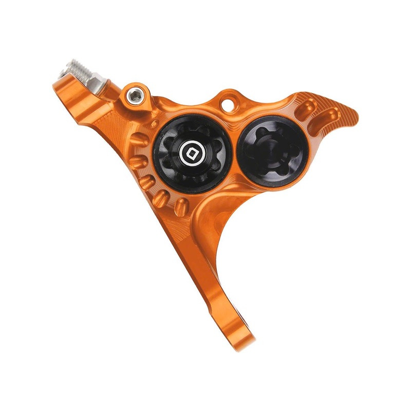 Hope RX4  Road/Gravel Disc Brake Caliper (Orange) (Hydraulic) (Front) (Front Flat DM  20) (DOT)