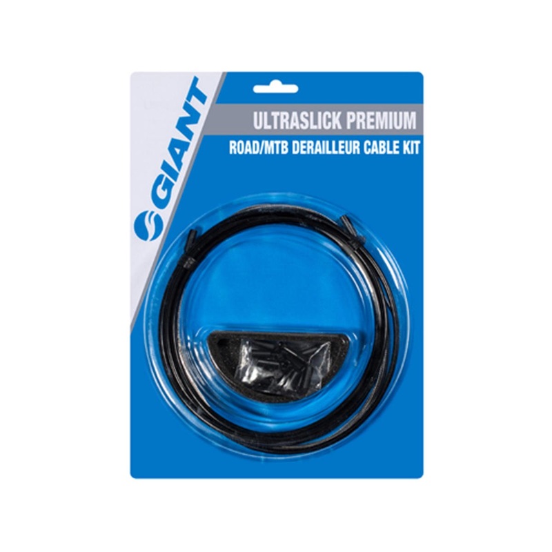 Giant UltraSlick Premium Derailleur Cable Kit (Black) (Mountain & Road) (1.1mm) (1500/2300mm) (w/Housing)