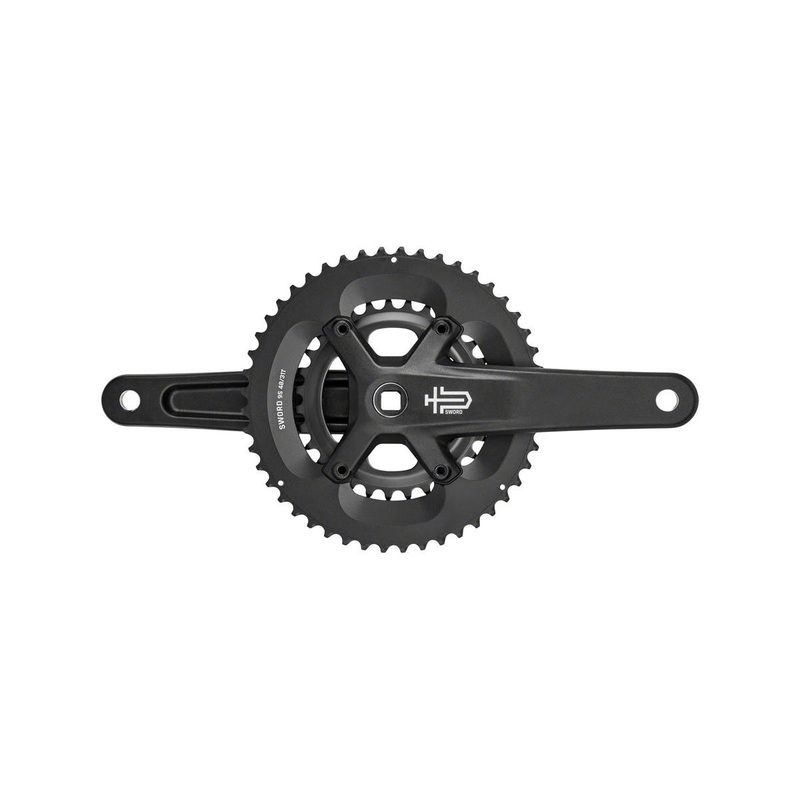 Microshift Sword Black 2x Wide Crankset (Black) (2 x 9-Speed) (Square Taper) (170mm) (48/31T)