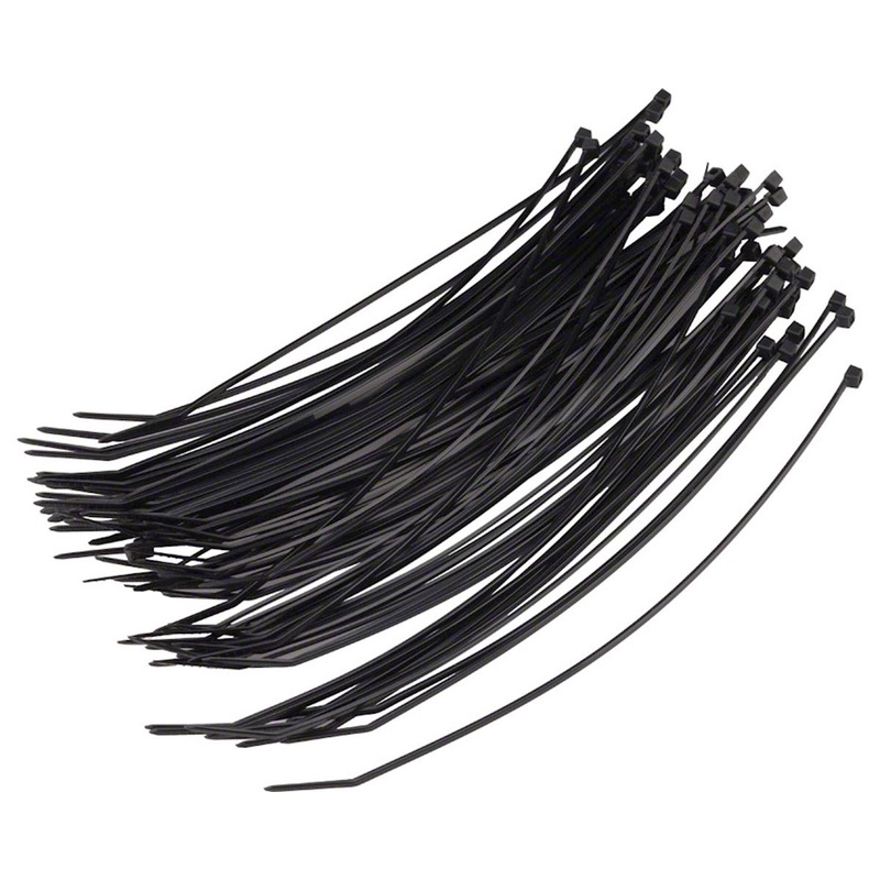 Wheels Manufacturing Zip Ties (Black) (100)