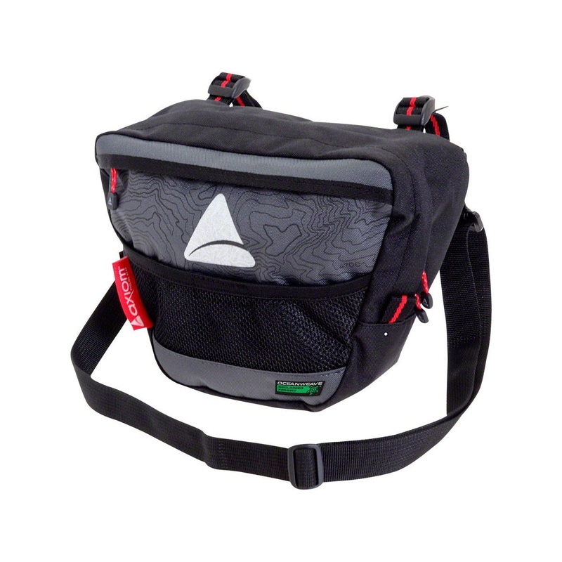 Axiom Seymour Oceanweave P4 Handlebar Bag (Black/Grey) (3.8L)