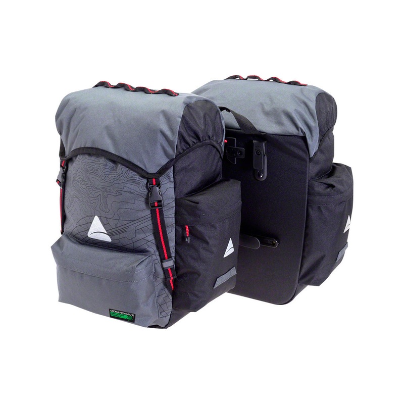 Axiom Seymour Oceanweave P55  Panniers (Grey/Black)