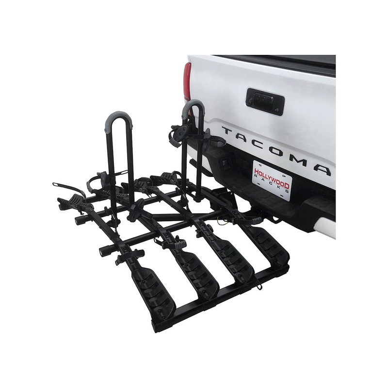 Hollywood Destination Hitch Bike Rack (Black) (4 Bikes) (2″ Receiver)